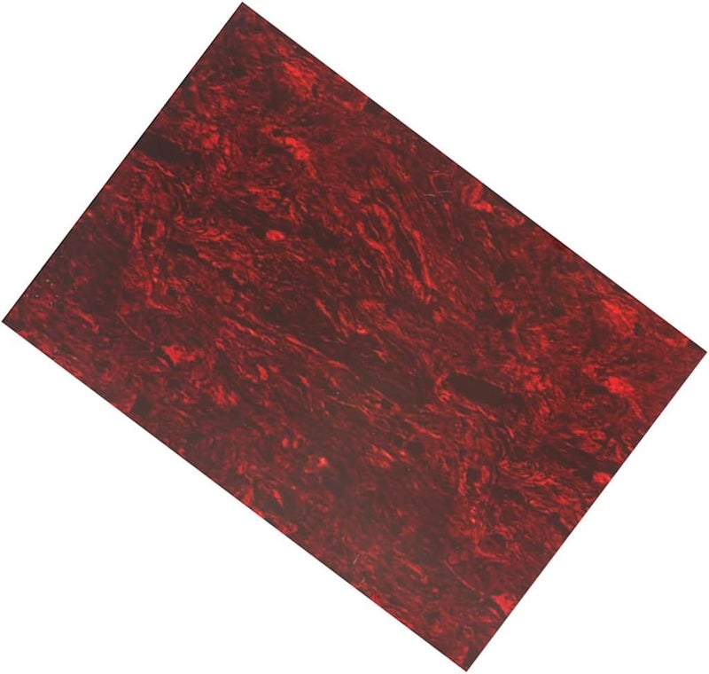 ROZILO Red Tortoise 20x25cm Acoustic Guitar Self Adhesive Pickguard Blank Material Scratch Plate Sheet - Image 1